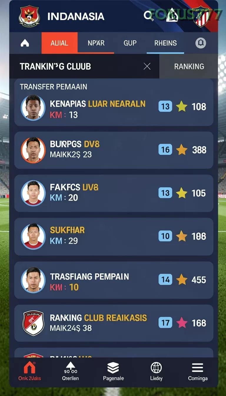Cuplikan layar BIG77 — aktivitas