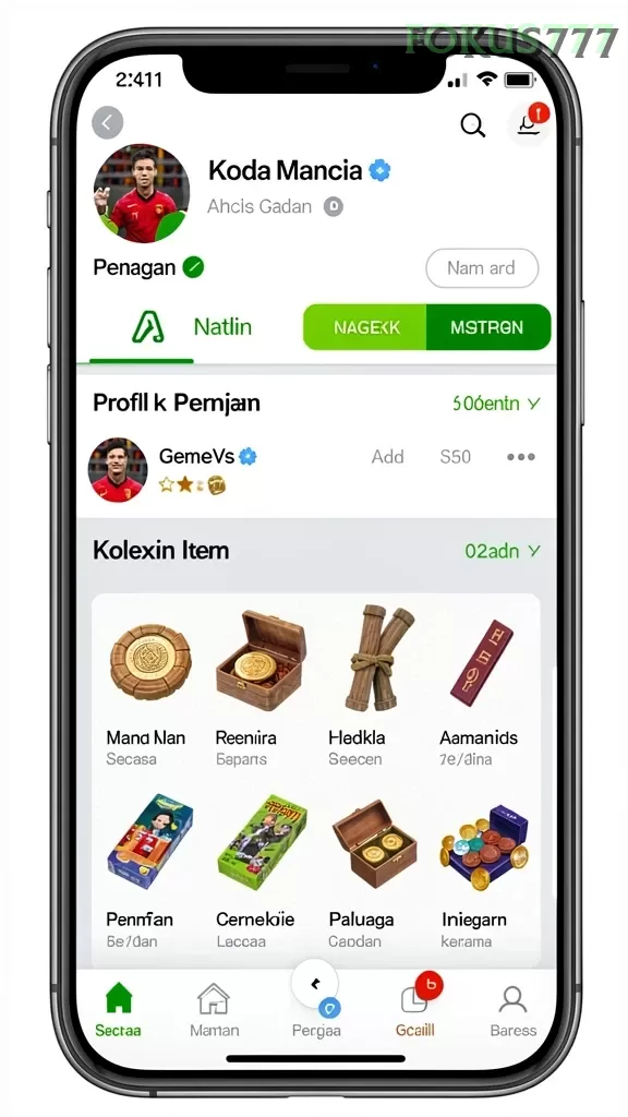 Cuplikan layar DUNIA77 — aktivitas